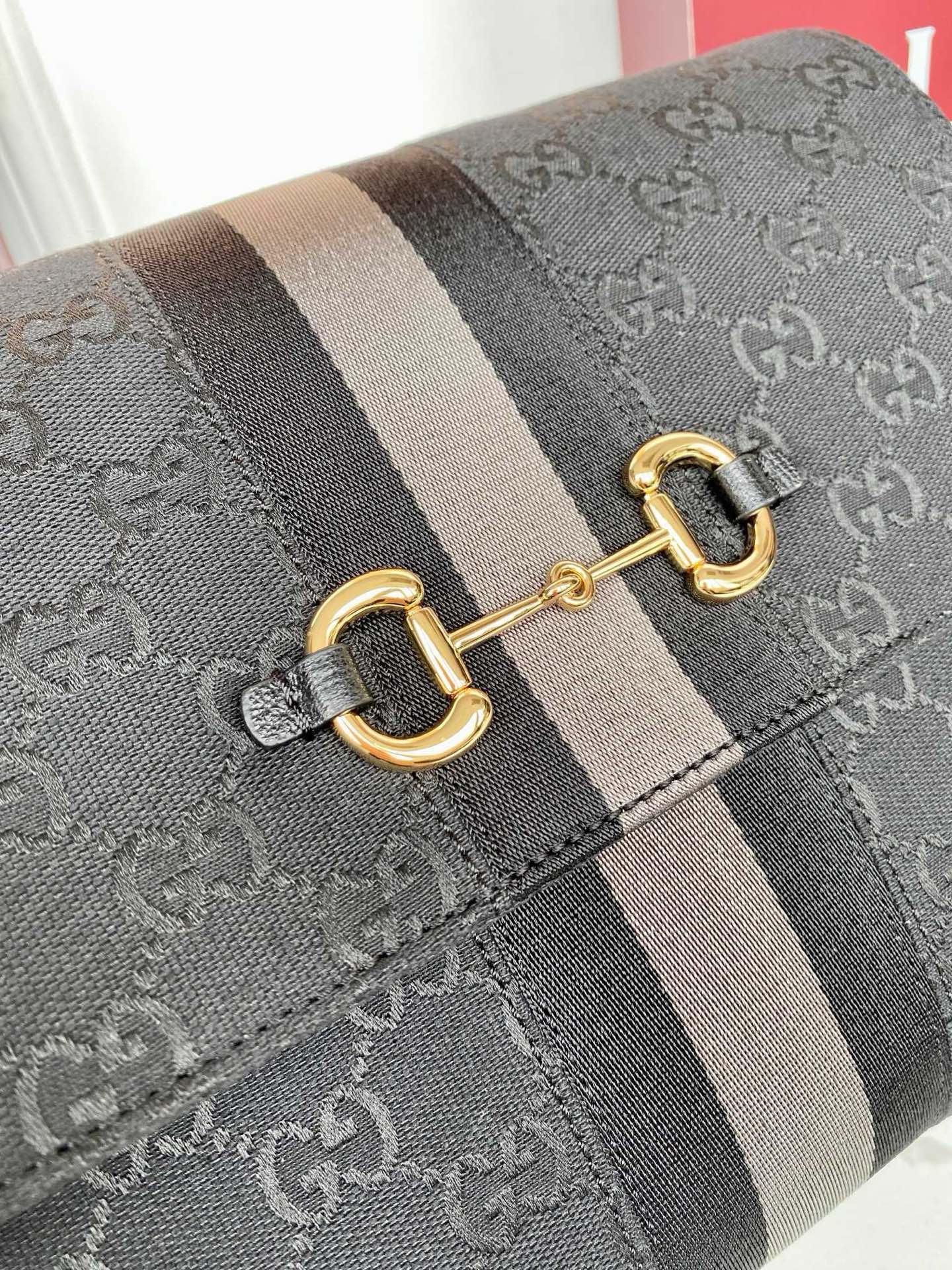 Gucci 2026 Paparazzo Bag Black mix Grey Canvas Leather