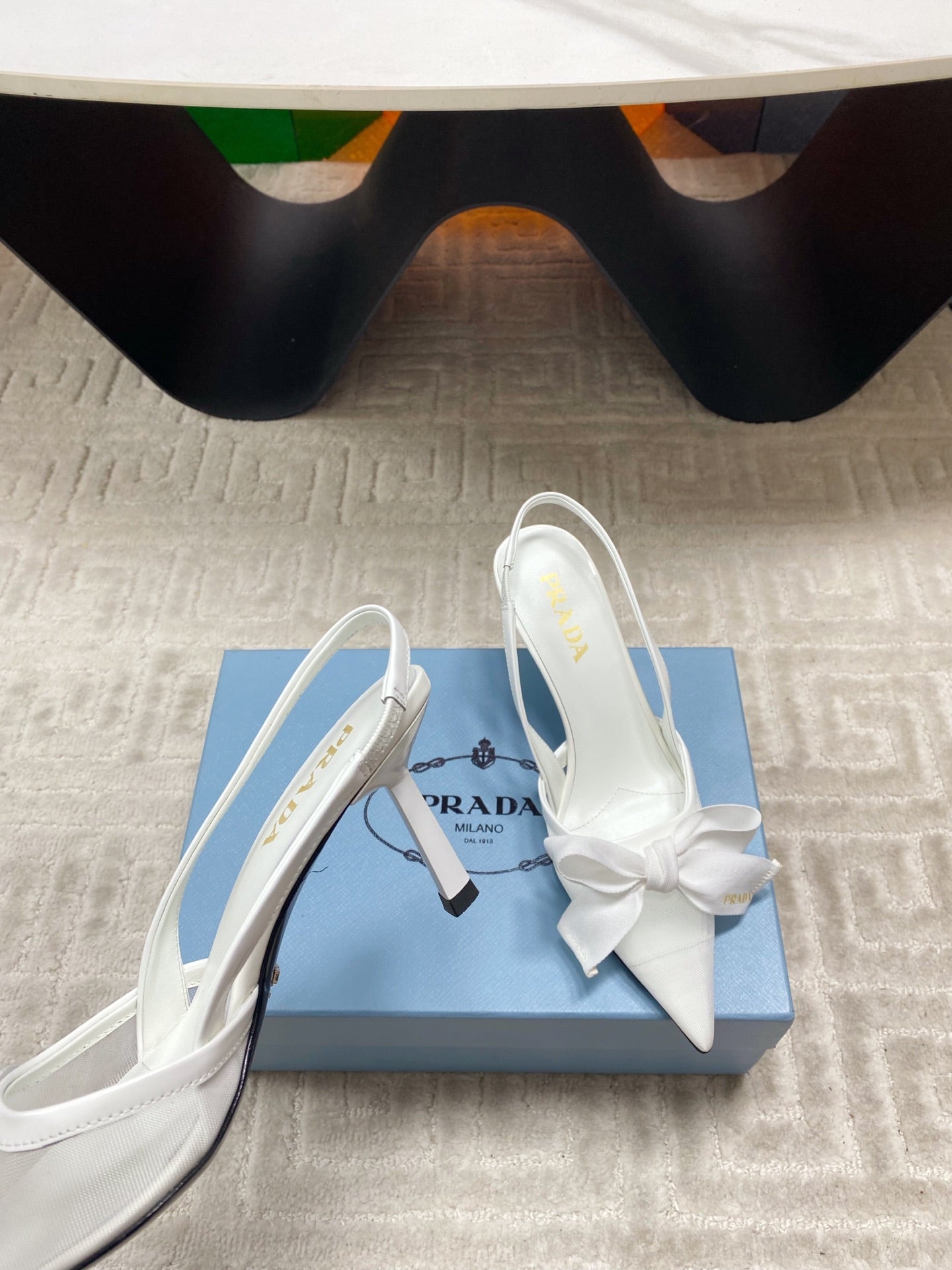 PRA 2026S Slingback 70 White Sheepskin 663435