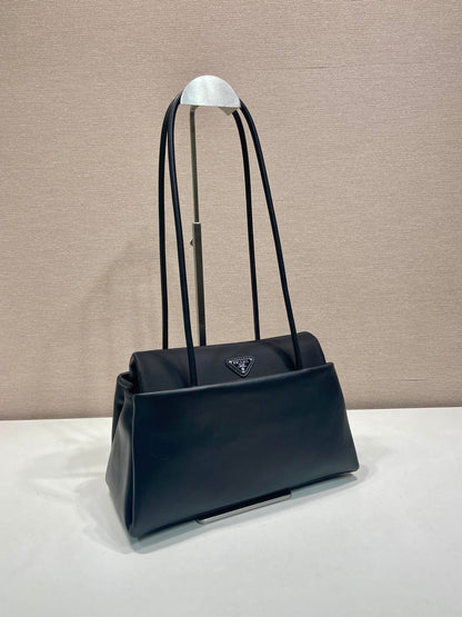 Prada 2026 Passage Bag 28cm Black Leather 282812