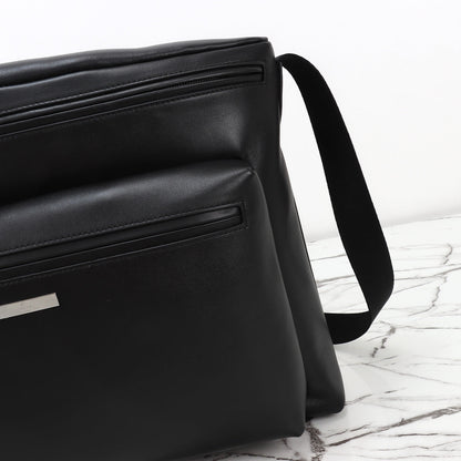 Gucci 2026 Tag Large Crossbody Bag Black Calfskin