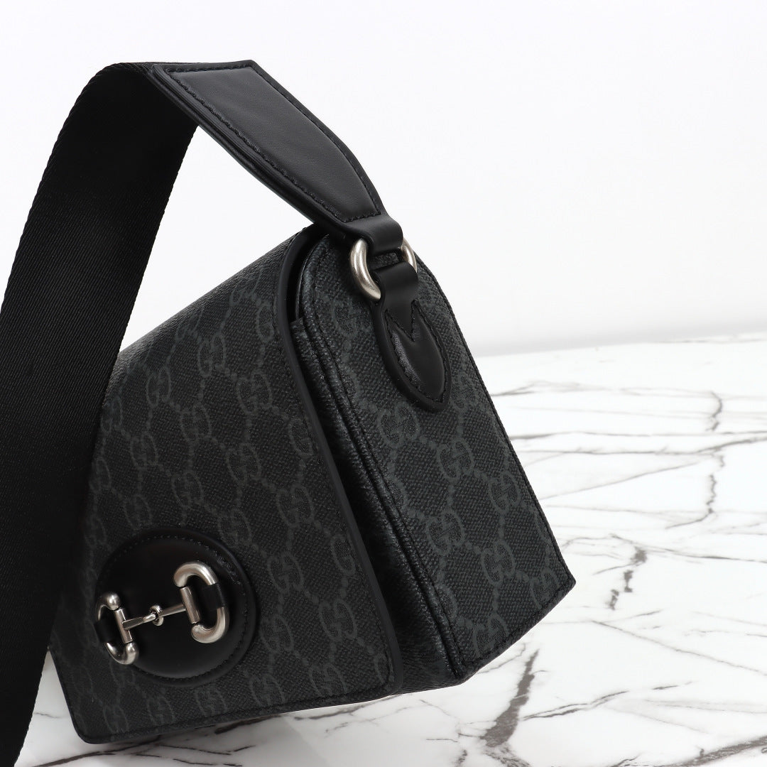 Gucci 2026 Horsebit 1955 Mini Bag 19cm Canvas Leather