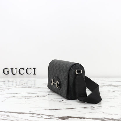 Gucci 2026 Horsebit 1955 Mini Bag 19cm Canvas Leather