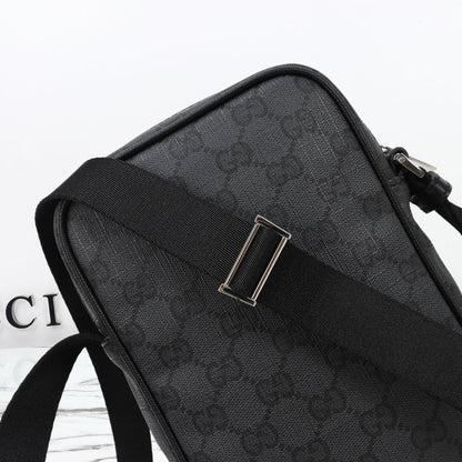 Gucci 2026 Essence Classic Mini Bag 20cm Black Canvas Leather