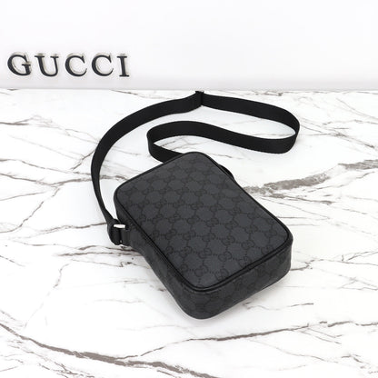 Gucci 2026 Essence Classic Mini Bag 20cm Black Canvas Leather