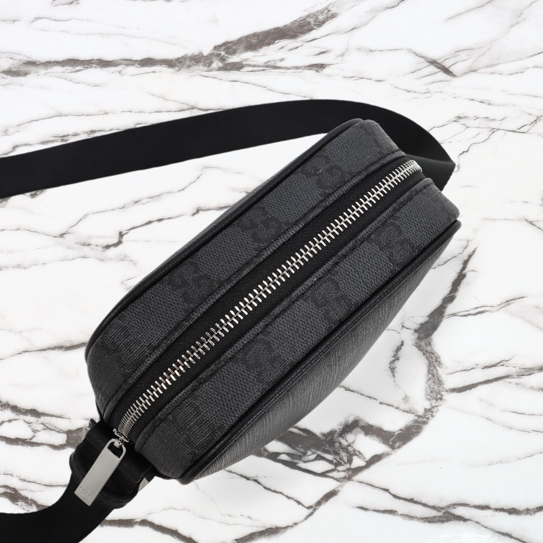 Gucci 2026 Essence Classic Mini Bag 20cm Black Canvas Leather