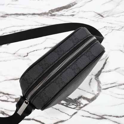 Gucci 2026 Essence Classic Mini Bag 20cm Black Canvas Leather