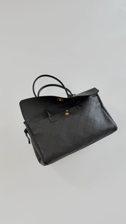 Chanel 2026 Shopping Bag 38cm Black Calfskin