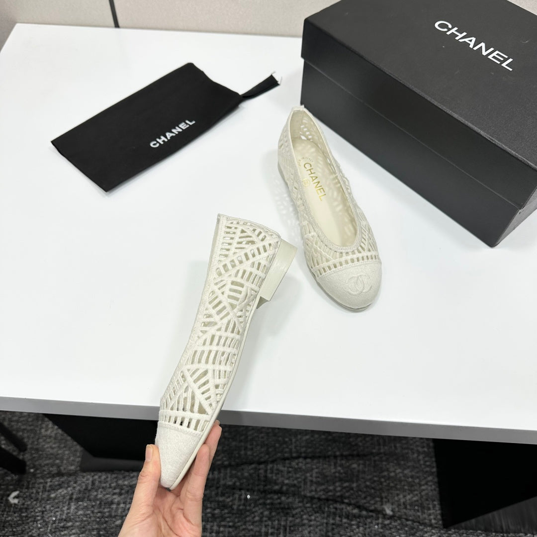 CC 26s Ballet Flats Canvas Leather