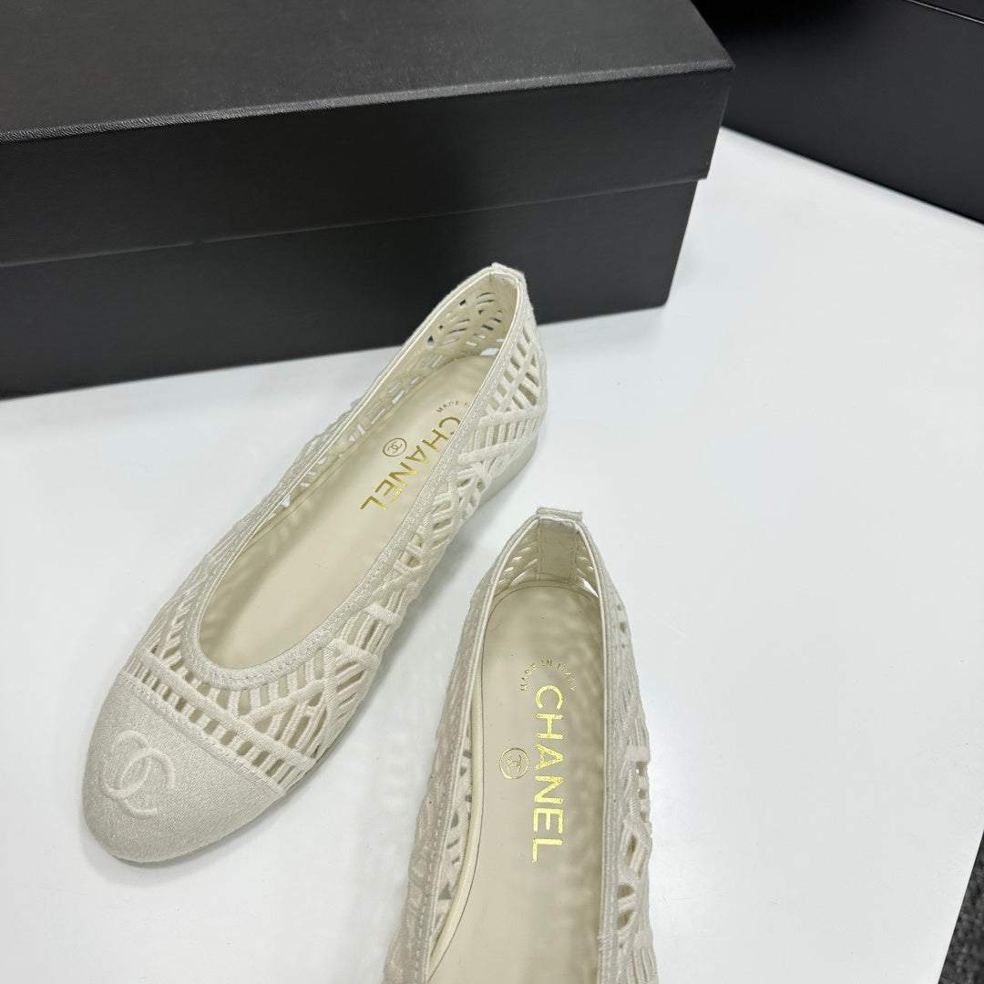 CC 26s Ballet Flats Canvas Leather
