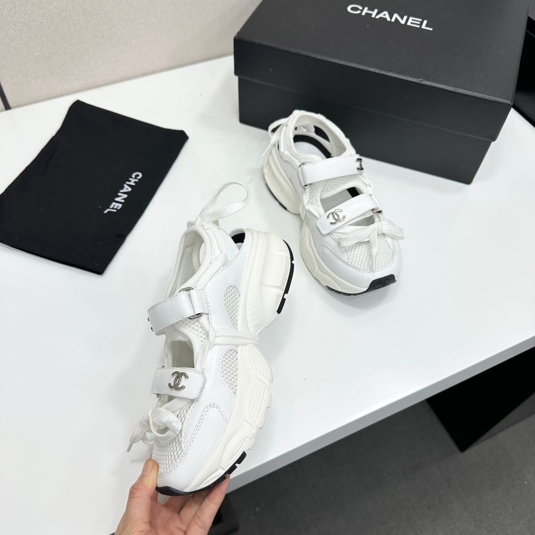 Chanel 2026 Casual Sneakers 30mm Mesh Calfskin 894891