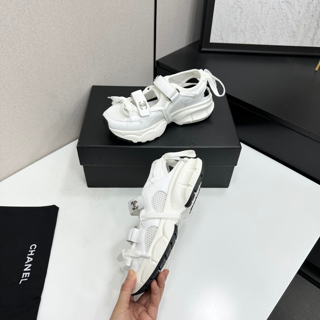 Chanel 2026 Casual Sneakers 30mm Mesh Calfskin 894891