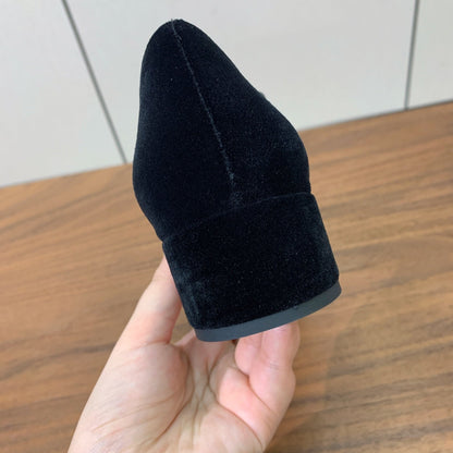 Prada 2026 Pump Black Velvet Leather 606358