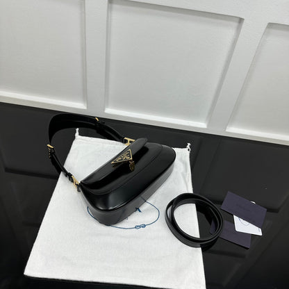 Prada 2026 Shoulder Bag 24cm Patent Leather