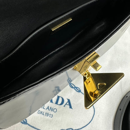 Prada 2026 Shoulder Bag 24cm Patent Leather