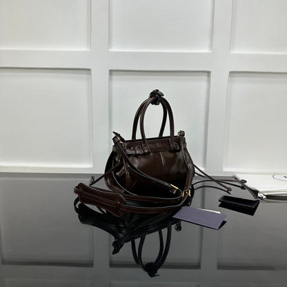 Prada 2026 Bonnie Mini Handbag 24cm Patent Leather