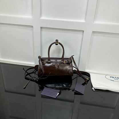 Prada 2026 Bonnie Mini Handbag 24cm Patent Leather