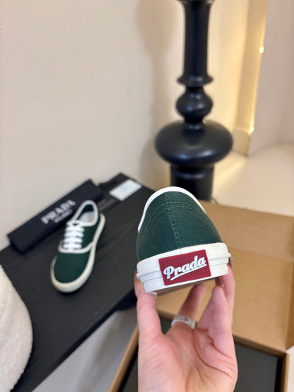 PRA 26S Casual Shoes Dark Green White Canvas 627466