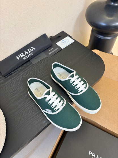 PRA 26S Casual Shoes Dark Green White Canvas 627466