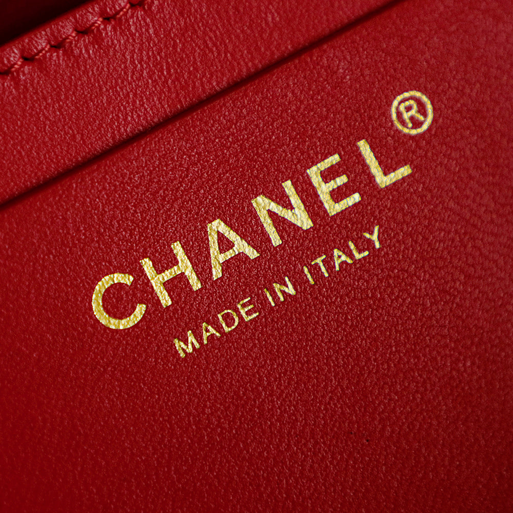 Chanel 2026 Bag 54cm Red Mix Colors Canvas Leather