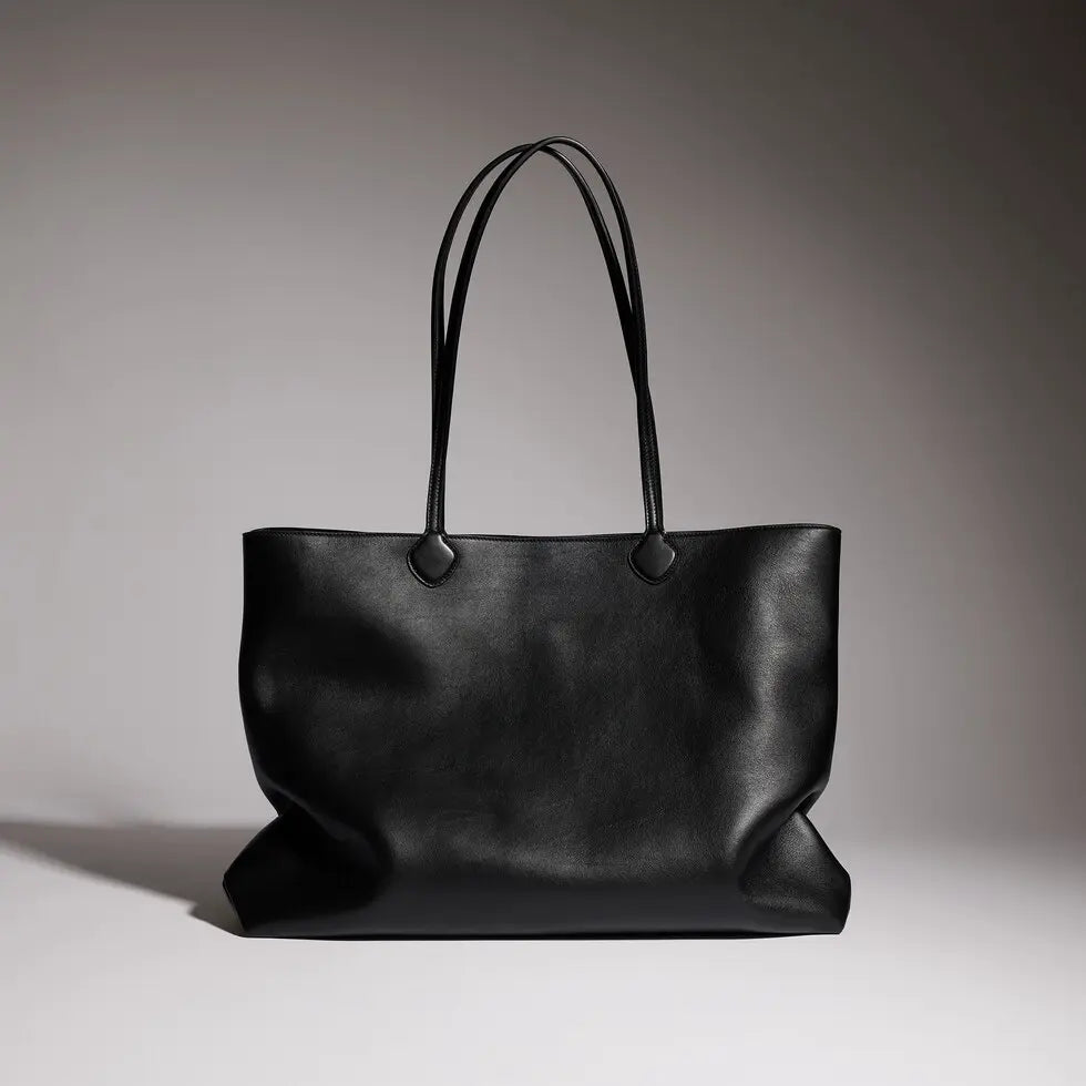 Gucci 2026 NY Large Tote Bag 42cm Black Canvas Leather